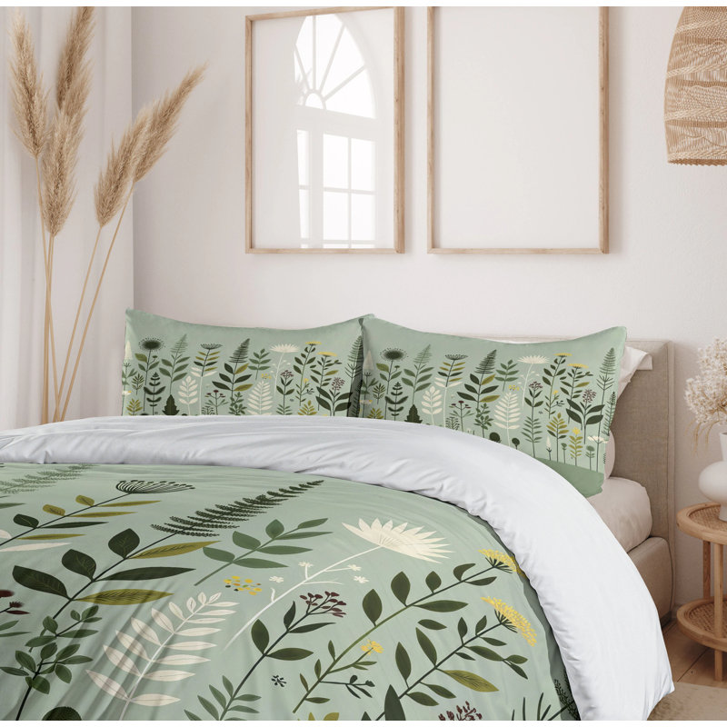 Monstera Duvet Cover, Queen Duvet Cover + 2 Standard Shams