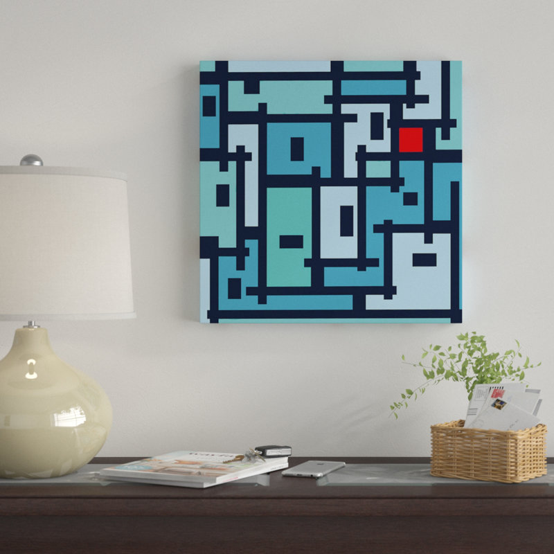 «Urban Abstract For Ot» par Barruf, impression sur toile tendue, H 26 po x l 26 po x P 1,5 po, Toile tendue, Pas de tapis