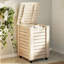 Solid Wood Laundry Cart