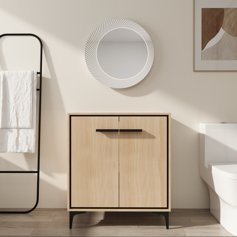 30" Modern Vanity Base with Two Soft-Close Doors