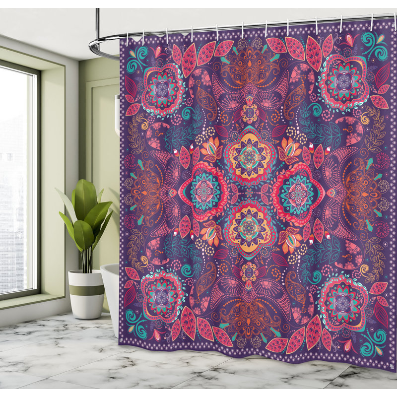  Rideau de douche Paisley, H 70 po x l 69 po