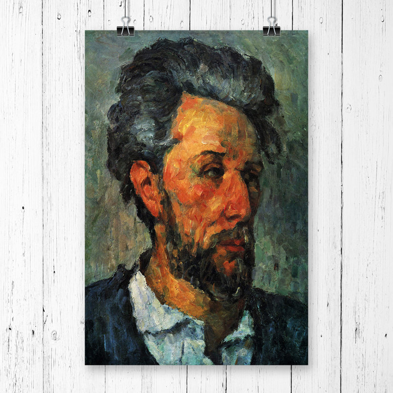 Paul Cezanne Self Portrait - Frameless Print, 42 x  29.7cm