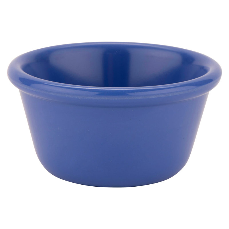 GET Plat de cuisson en mélamine et ramequin, Bleu
