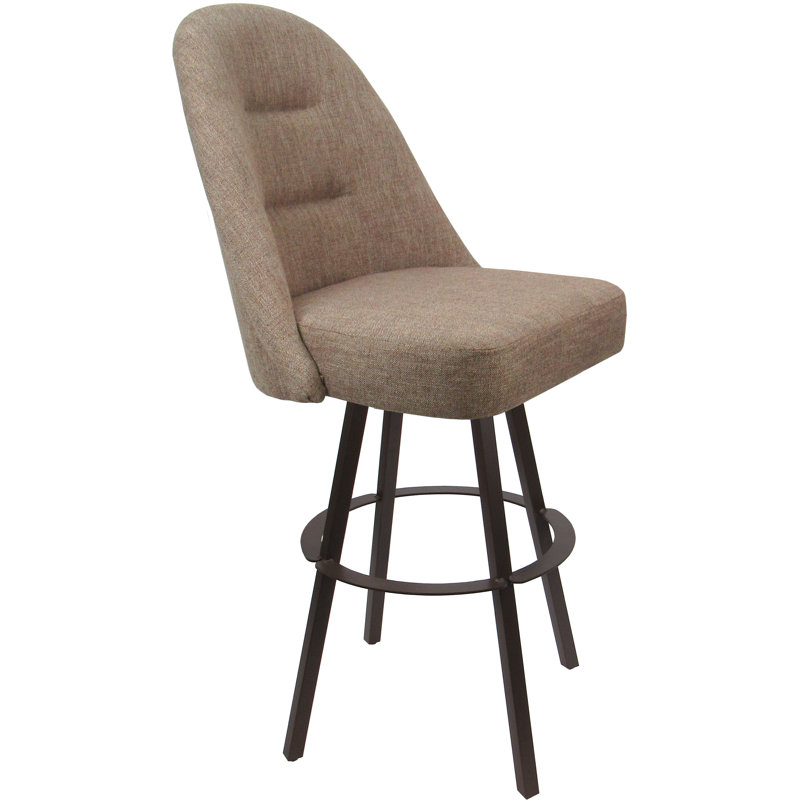 Bassin Kandria, Beige bassin, Counter Stool (26" Seat Height), Brown