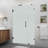 Nautis XL 43.25 - 44.25 in. W x 80 in. H Hinged Frameless Shower Door W/ Ultra-Bright Frosted Glass-93065292