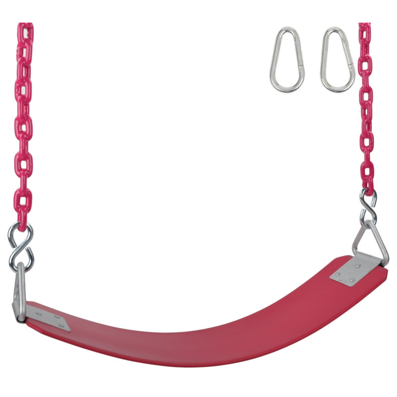 Ceinture commerciale en caoutchouc de 8,5 pi Chaîne enduite, Rose