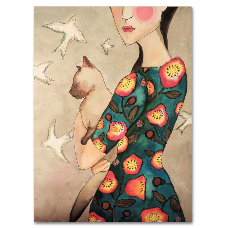 «La Reverie» de Breagh, reproduction sur toile tendue, H 19 po x l 14 po