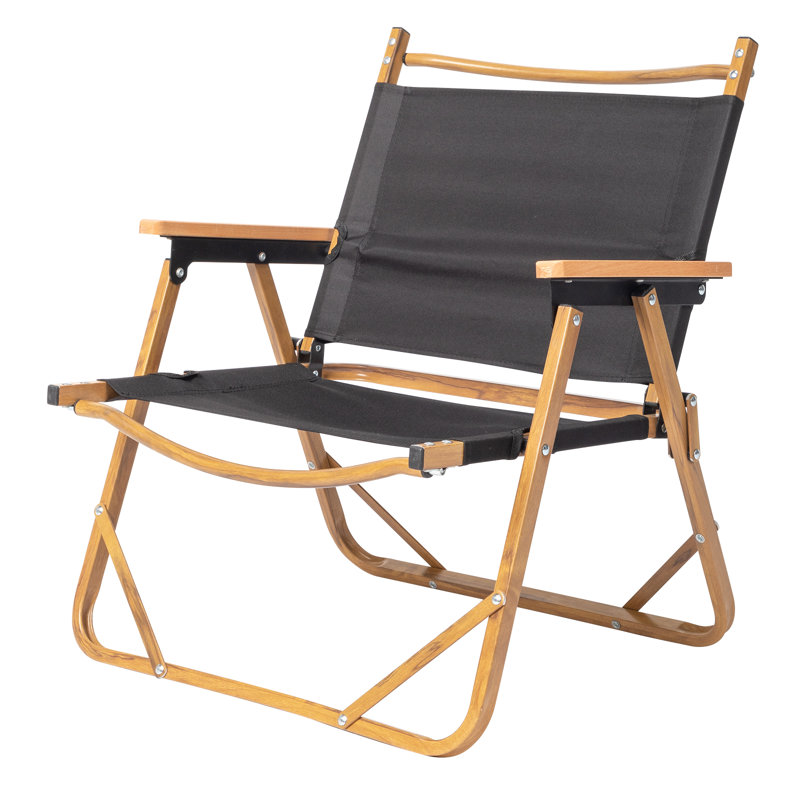 Chaise de camping pliante Sakhi, Noir