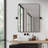 Kellner 24x32'' Rectangular Aluminum Framed in Matte Black Modern Bathroom Pivot Wall Mirror