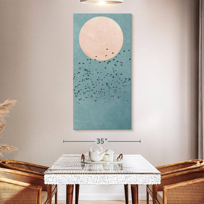 Fly Away Birds, 54" H x 27" W