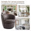 Ensemble de 2 chaises d'appoint en polyuréthane et coussins souples Aunna-115605093