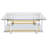 Temple Cloud Glass Top Coffee Table