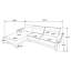 White Upholstered Curved Arm Sectional Sofa