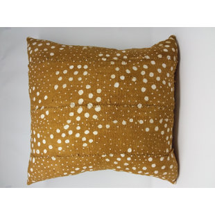 Mustard Mudcloth Pillow