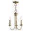 Lustre 3 lumières de style bougie Arunvir-251971450