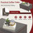 Gymax Wicker 2 - Person Patio Conversation Set with Cushions