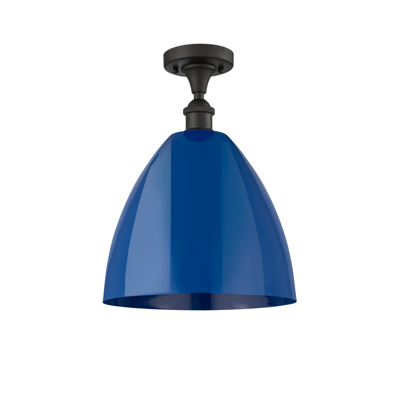 Semi encastrement, Bleu, Bronze huilé
