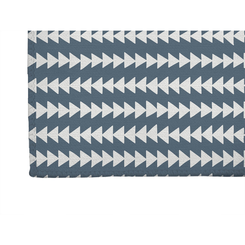 Tapis de cuisine Tribal Arrows, Bleu, Rectangle 4pi x 6 pi