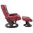  Zahide Leather Recliner With Matching Ottoman
