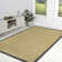 Camden Farmhouse Cottage Border Jute Natural/Dark Gray Rug