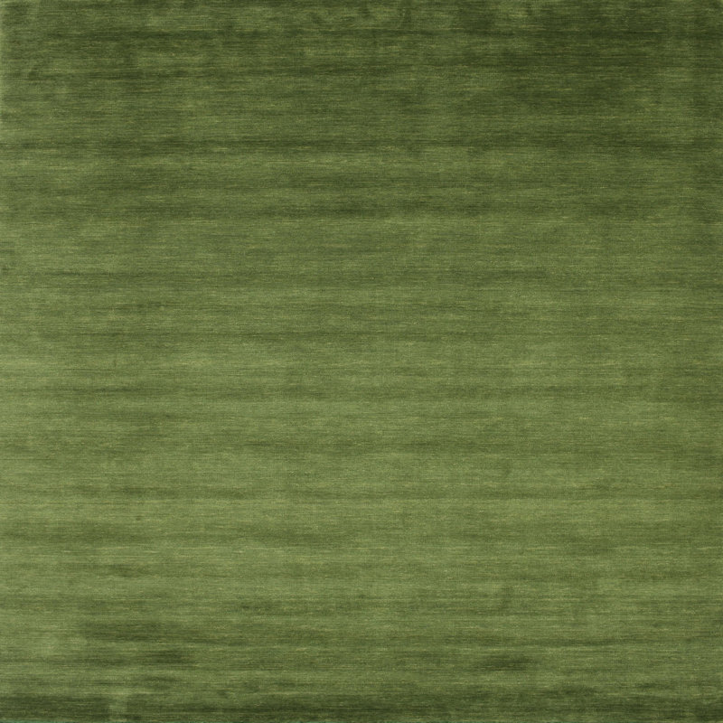 Tapis contemporain vert foncé, Carré 6 pi x 6 pi