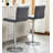 Swivel Faux Leather Adjustable Hydraulic Bar Stool, Set Of 2-2059782549