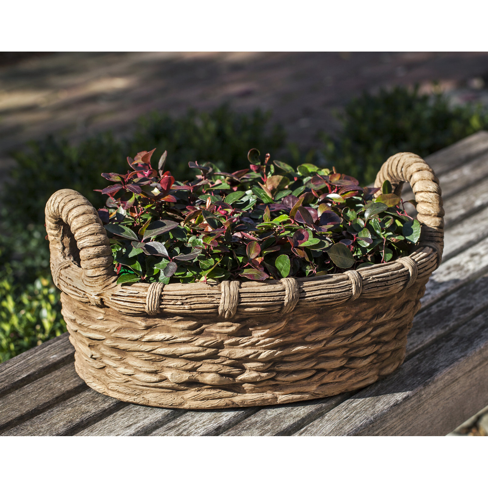 Provencal 15" Pot Planter, Brown Stone