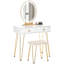 Baldvina Dressing Table with Mirror