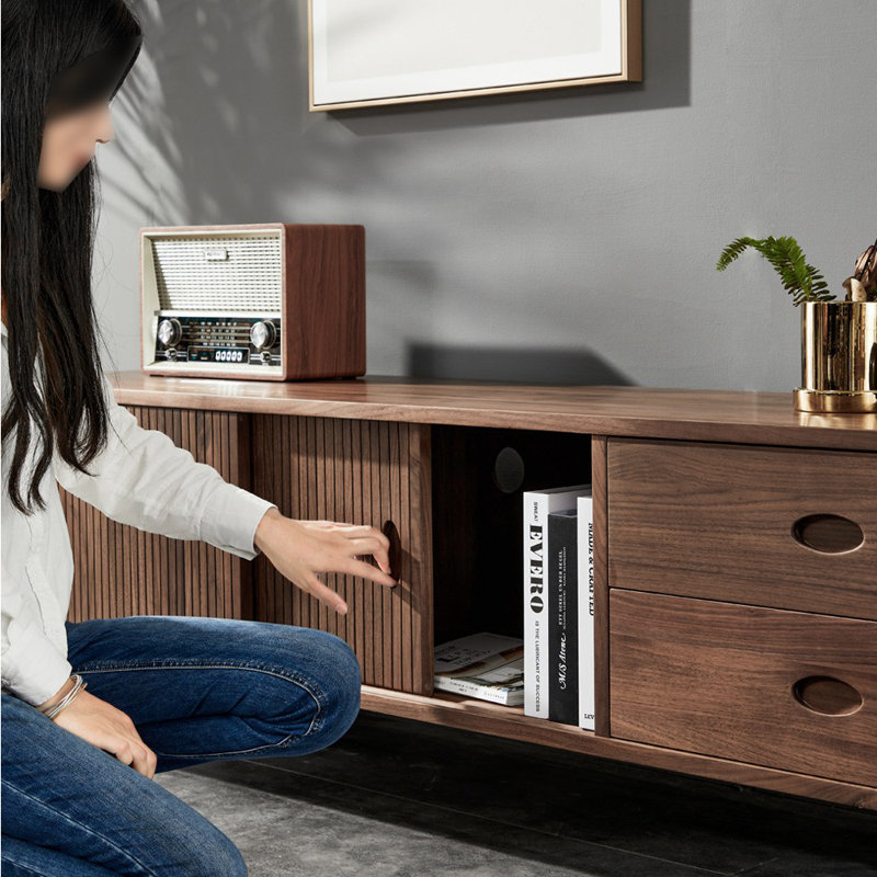 Meuble télé en bois massif