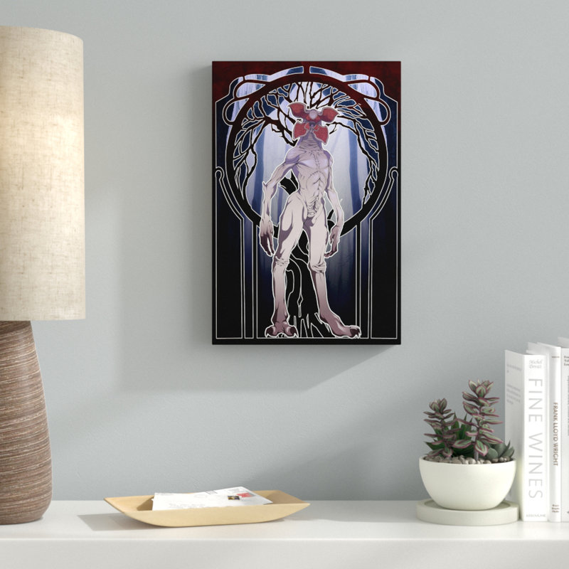 «Stranger Things Monster» par Dean Sauls - impression sur toile, H 18 po x l 12 po x P 1,5 po