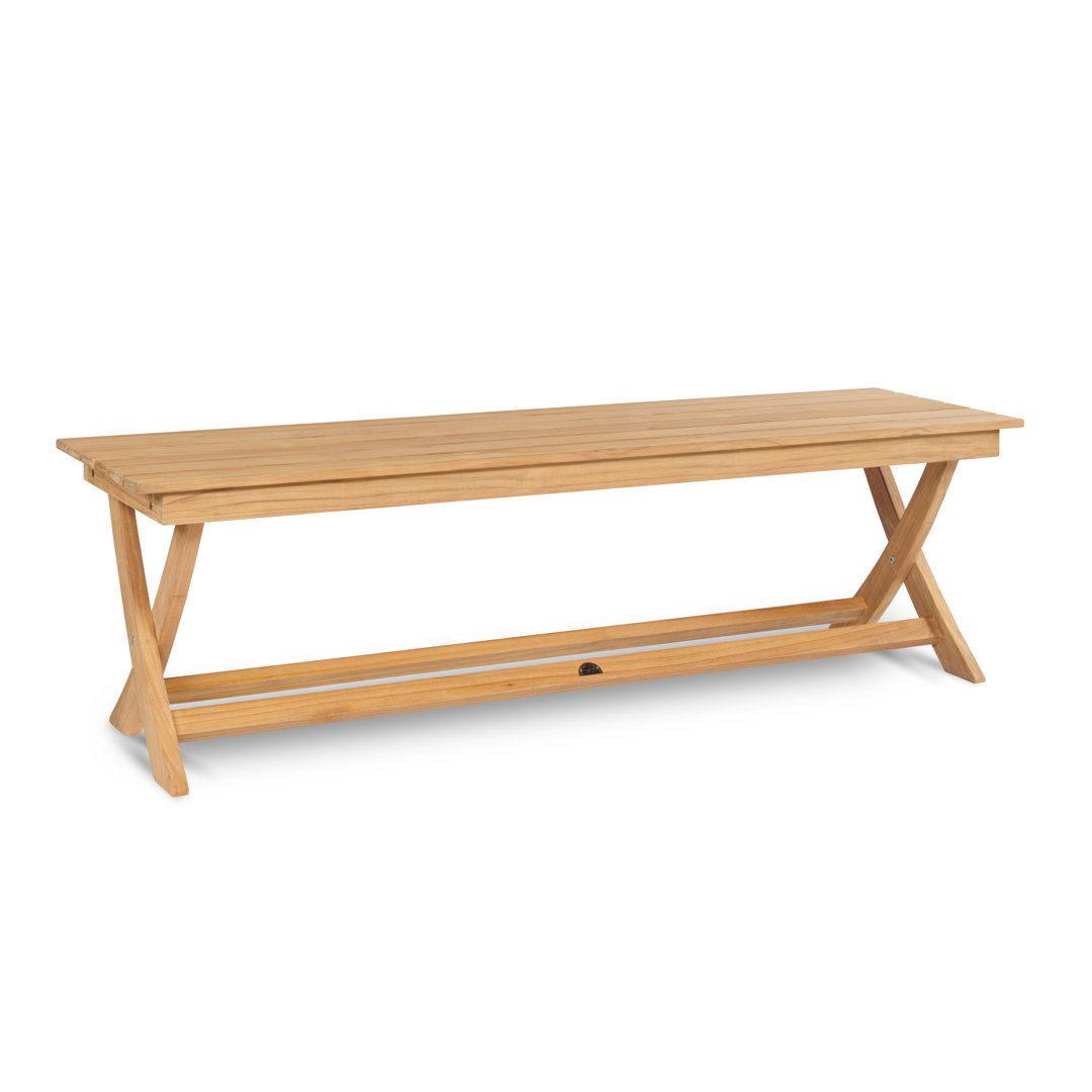 Picnic 3-Person Teak Outdoor Bench HiTeak Furniture