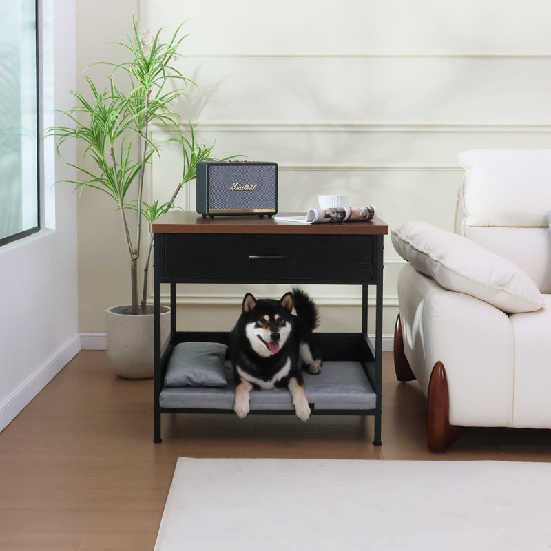 Table de chevet pour chien, Noir, noir, noir, noir