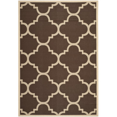 Tapis d'intérieur / extérieur à motif géométrique Courtyard Performance