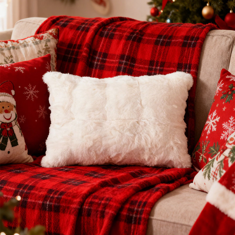 Cotton White Rectangular Backrest Pillow Case