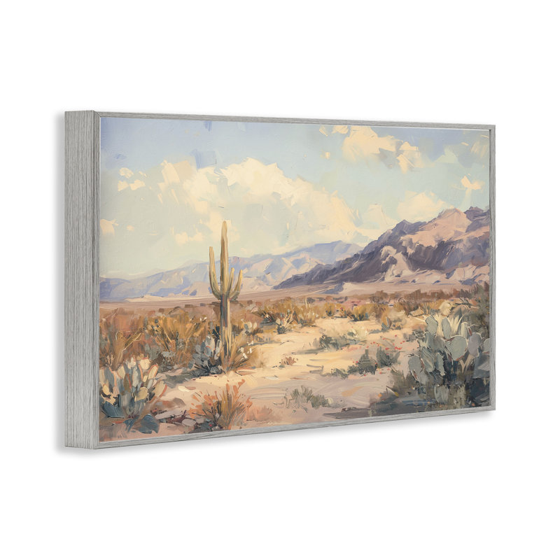 Giclée encadrée de Soft Dream Mute Desert Dreams, design par Nina Blue, H 16 po x l 24 po, Estampe numérique Farmhouse
