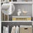 71" Pantry Cabinet With Glass Doors and Adjustable Shelves, for Dining Room and Kitchen