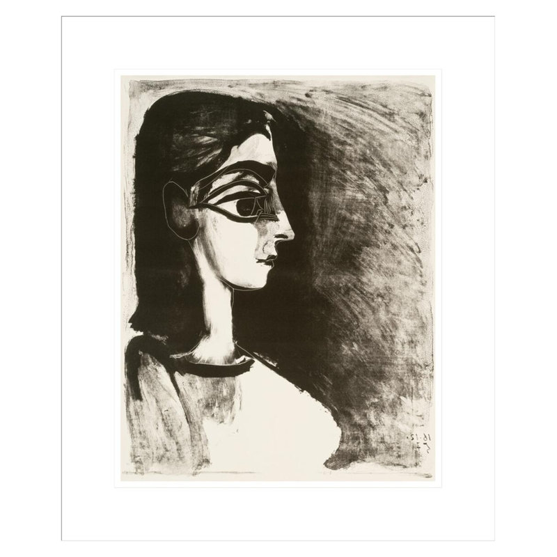 Pablo Picasso - estampe numérique encadrée, H 21,23 po x l 17,75 po
