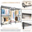Heavy Duty Garment Rack, Freestanding Closet Organizer, Portable Wardrobe Clothes Rack, Adjustable Wire Shelving Clothes Rack with 8 Adjustable Wire Shelves and 5 Clothes Rails, Black