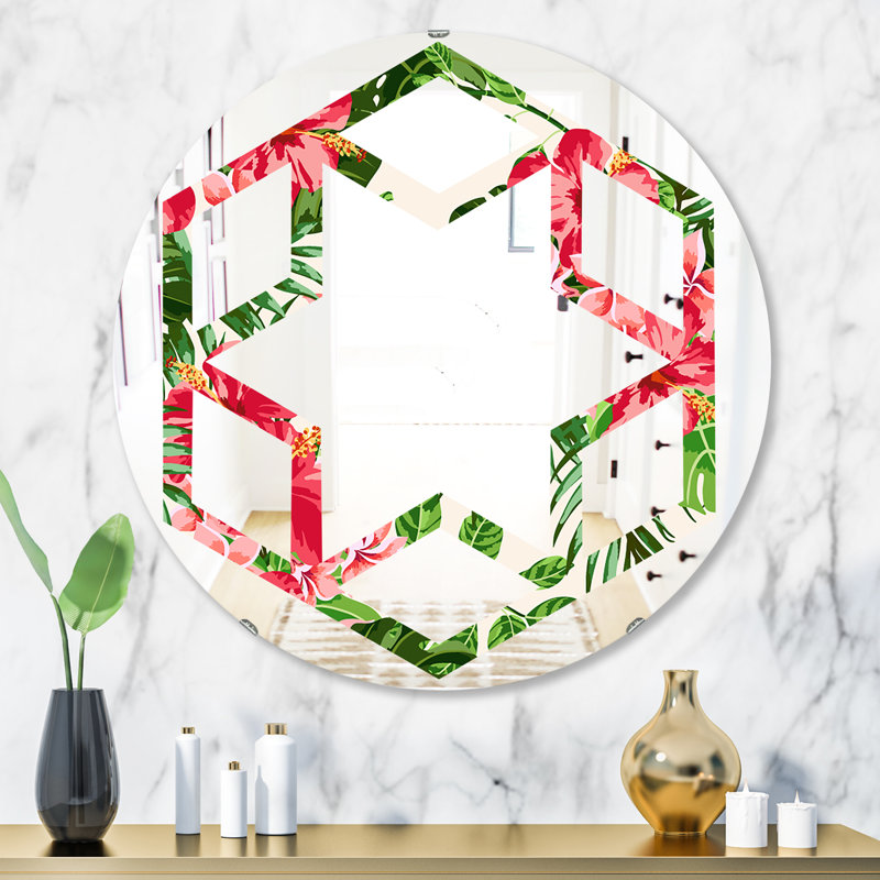 Miroir mural Hexagon Star, H 23,6 po x l 23,6 po