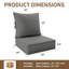 Coussin de siège / dossier d'extérieur de 6,5 po d'épaisseur-807288698