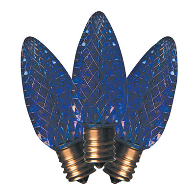 Ampoule de noël à facettes c9