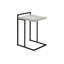 Table d'appoint légère en forme de C - aspect bois récupéré gris, poignée en métal pour un transport facile-1019505696-1019505703