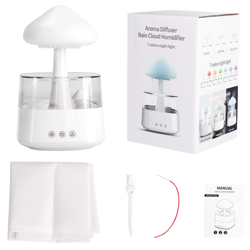 Cloud Humidifier And Night Light Combo, With Aromatherapy And White Noise For Better Sleep