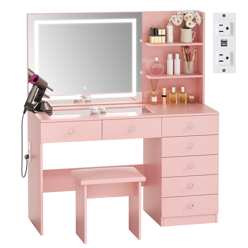 Coiffeuse, Rose