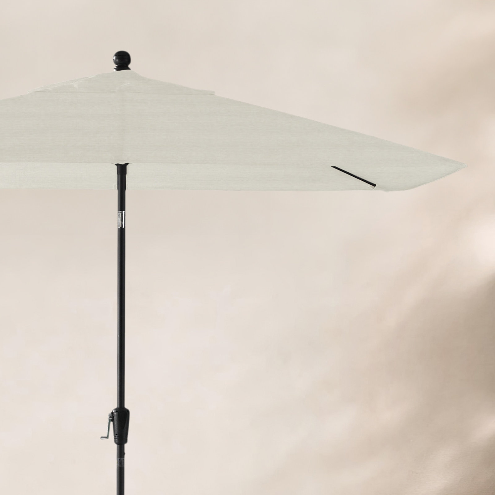 Natalie 103'' Outdoor Umbrella, Black Sapphire, Canvas Natural Sunbrella® Canvas