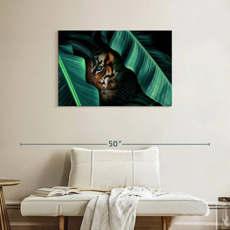 Brampt Hiding Tiger, 24'' H x 36'' W