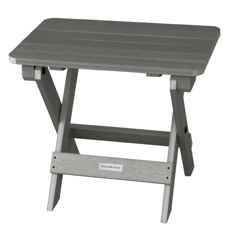 Table d'appoint en plastique Prattsville, Teck côtier