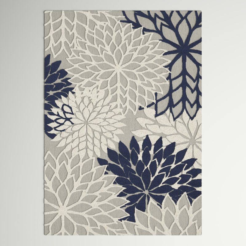 RosaRio Floral Rug, Rectangle 3'6" x 5'6"