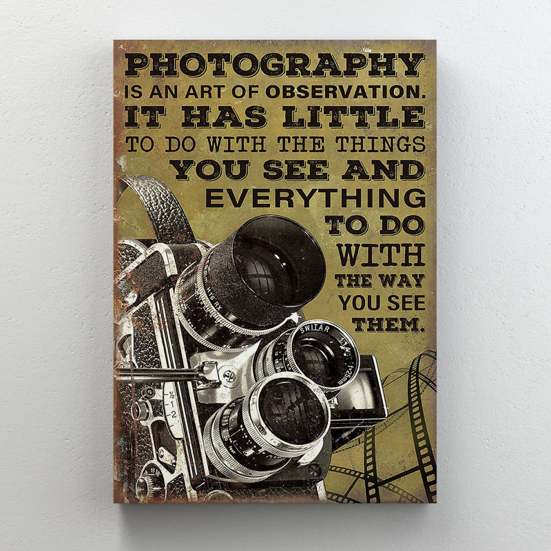 " Three Cameras ", 36" H x 24" W x 2" D