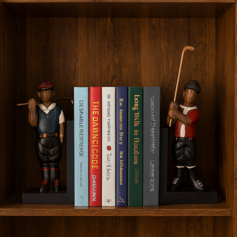 Golfer Bookends - Set of 2